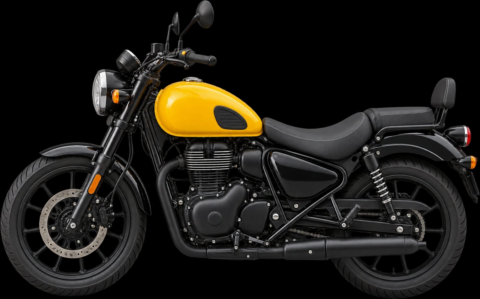 Royal Enfield Meteor 350 in Fireball yellow